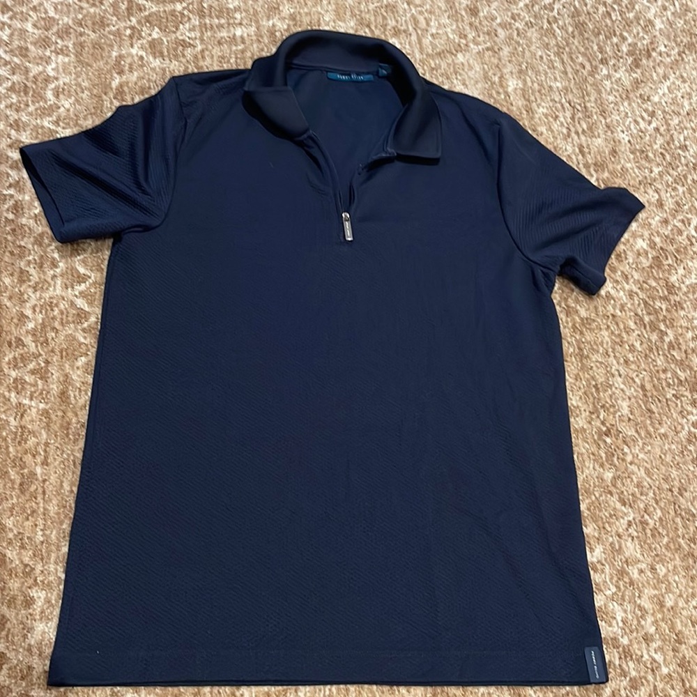 Men’s Perry Ellis Collard Shirt Navy